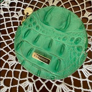 SOLD Brahmin round coin purse. Color looks like a Kelly Green to me